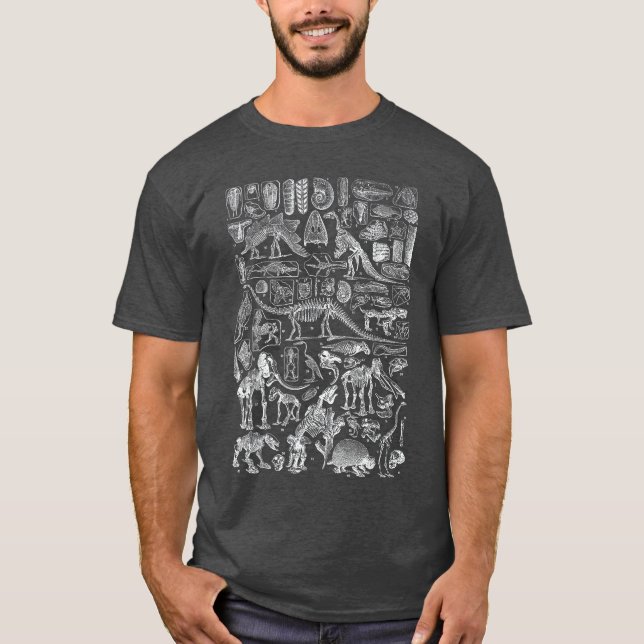 Dinosaur FossilsRe Paleontology Science Archeology T-Shirt (Vorderseite)