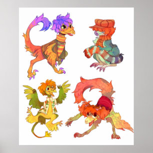 Dinosaur Fraggle Rock Poster