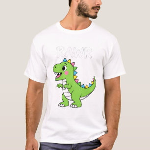 Dinosaur Gebrüll RAWR Cartoon für Kinder T-Shirt