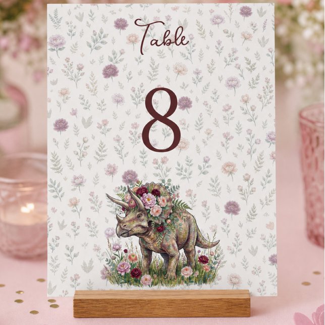 Dinosaur Geburtstag für Mädchen Acrylschild (Von Creator hochgeladen)