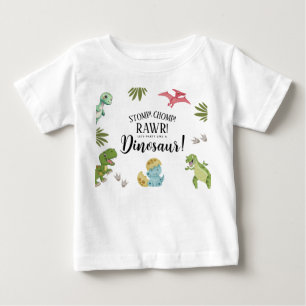 Dinosaur Geburtstagsfeier Baby T-shirt