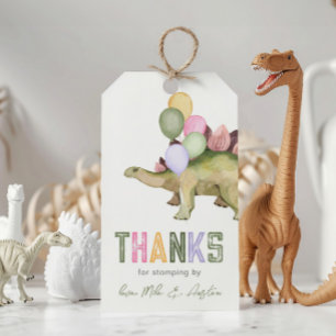 Dinosaur Geburtstagsfeier Geschenkanhänger