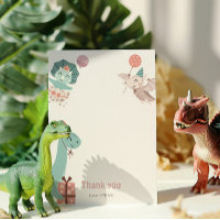 Dinosaur Geburtstagsparty Danke Karte