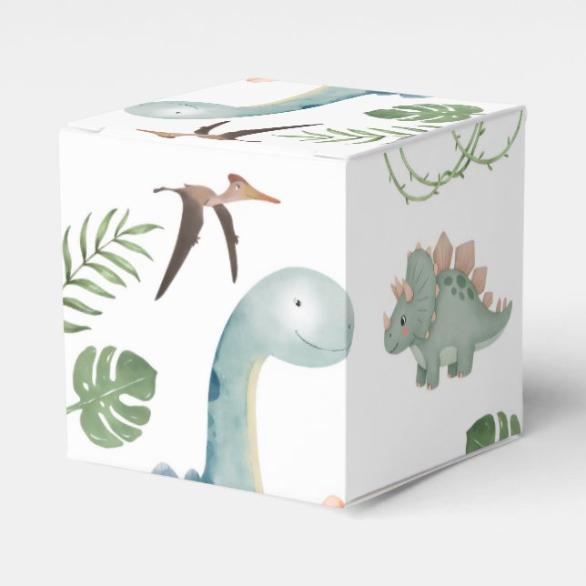 Dinosaur-Geschenkpapier Geschenkschachtel (Vorderseite)