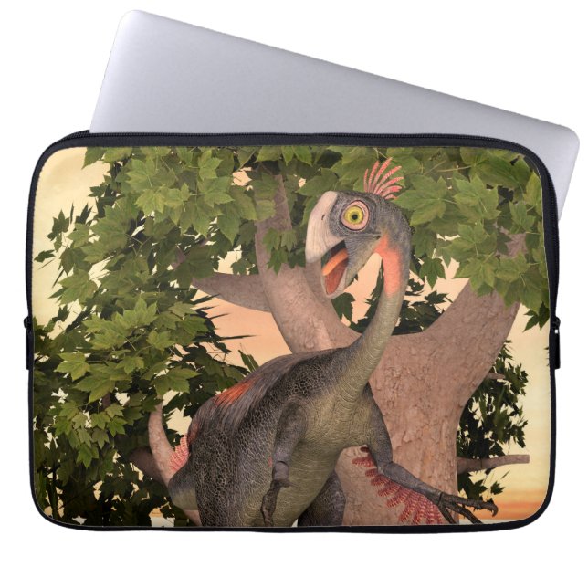 Dinosaur Gigantoraptor Laptopschutzhülle (Vorderseite)