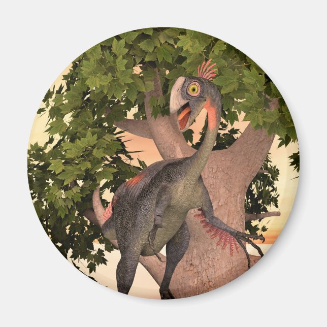 Dinosaur Gigantoraptor Magnet (Vorne)