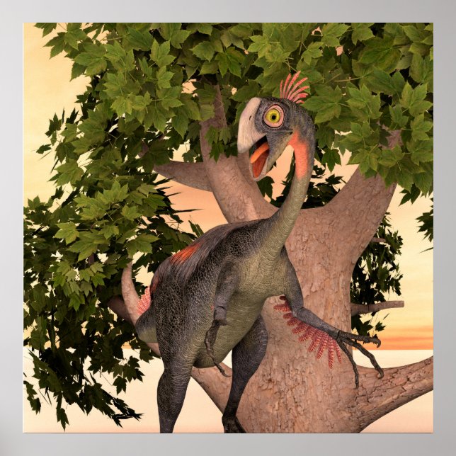Dinosaur Gigantoraptor Poster (Vorne)