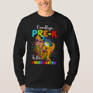 Dinosaur Goodbye Preschool Abschluss Hallo Kinder T-Shirt
