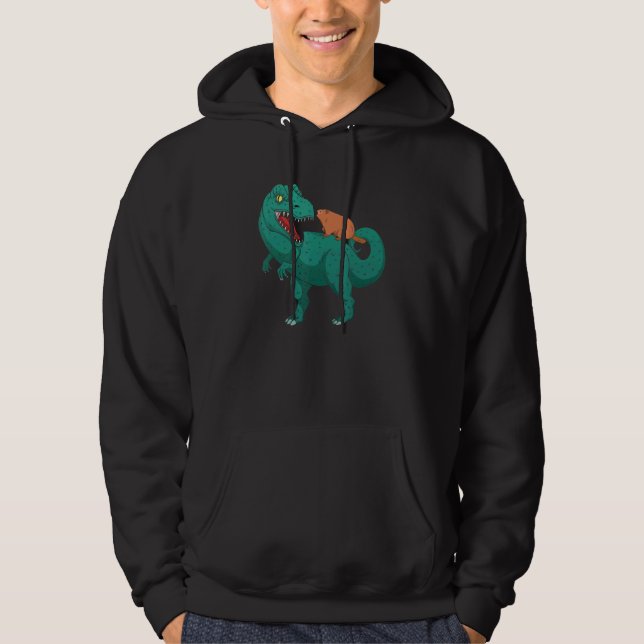 Dinosaur Groundhog Day Frühling Frühling Hoodie (Vorderseite)