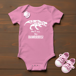 Dinosaur Grumpasaur Rawr Funny Typografie Baby Strampler