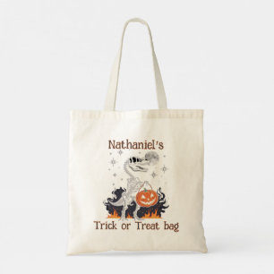 Dinosaur Halloween Trick oder Treat Tote Bag Tragetasche