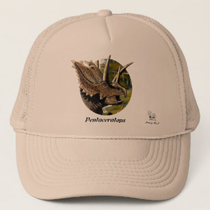 Dinosaur Hat Pentaceratops Portrait Gregory Paul Truckerkappe