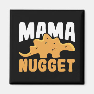 Dinosaur Huhn Mama Nugget Frauen Dino Nugget Magnet