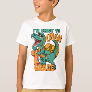 Dinosaur Ich bin bereit, die 1. Klasse zu knacken T-Shirt