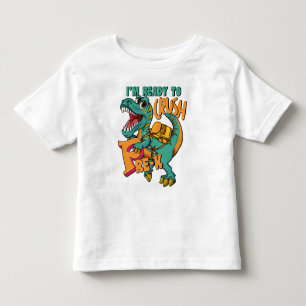 Dinosaur Ich bin bereit zu zerstören VORKINDERGART Kleinkind T-shirt