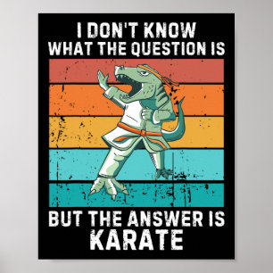 Dinosaur Ich Weiß Nicht Die Frage Ist Die Antwort  Poster