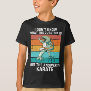 Dinosaur Ich Weiß Nicht Die Frage Ist Die Antwort T-Shirt
