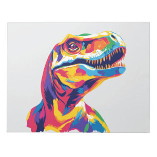 Dinosaur-Illustration Aquarell-Kunstmalerei Notizblock