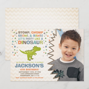 Dinosaur Invitation Anniversaire Dinosaur Dinosaur