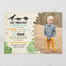 Dinosaur invitation anniversaire Dinosaur Invitati