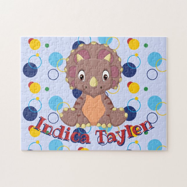 Dinosaur Jigsaw Puzzle Kinder lernen Spiel (Horizontal)