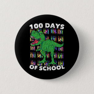 Dinosaur Jungen Mädchen Kinder Student T Rex 100 T Button