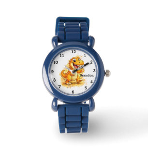 Dinosaur Jungen Moderner Trex Benutzerdefinierter  Armbanduhr
