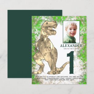 Dinosaur Jungle 1. Geburtstag Party Foto