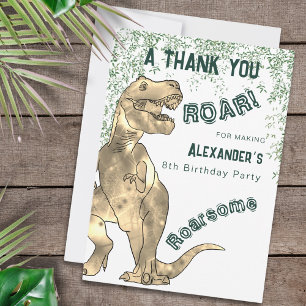 Dinosaur Jungle 8e anniversaire Merci de fête