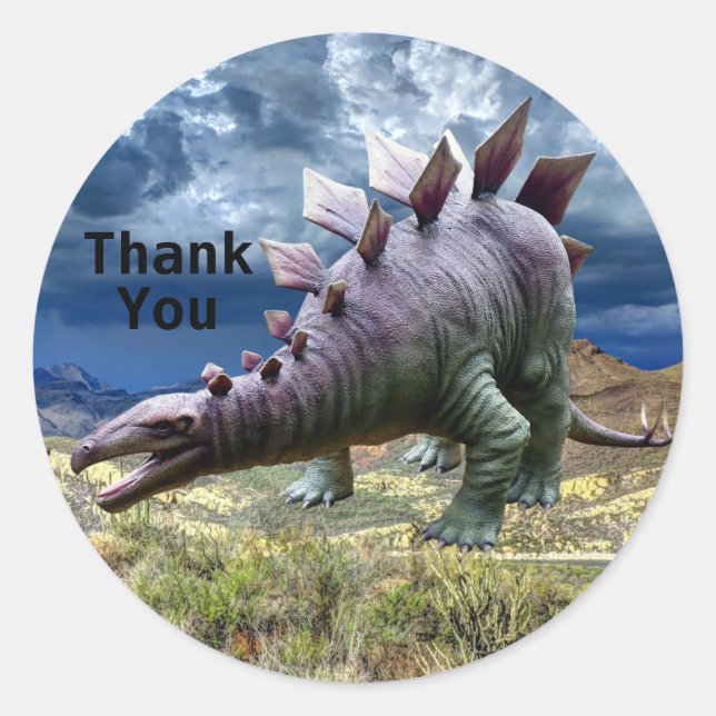 Dinosaur Jurassic Park Danke schön schön Runder Aufkleber (Vorderseite)