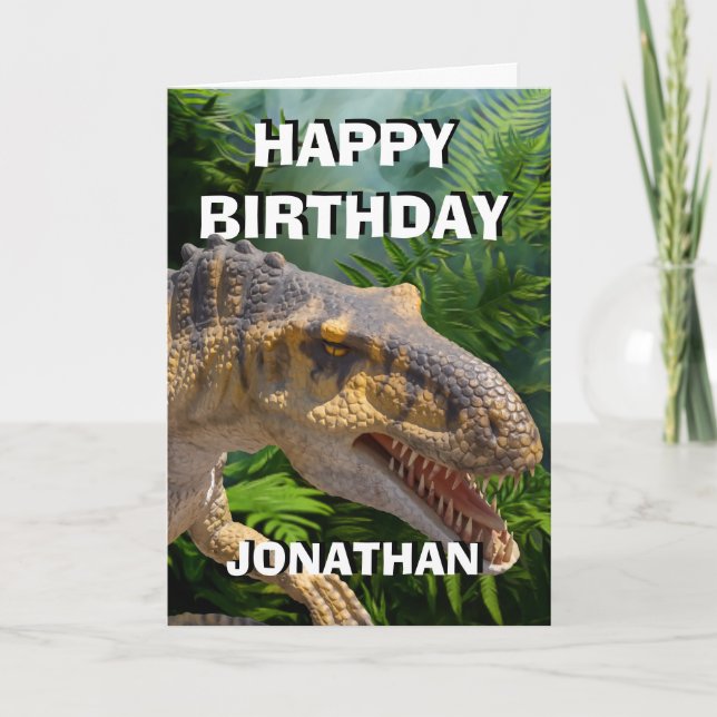 Dinosaur Jurassic Roar Card Karte (Vorderseite)