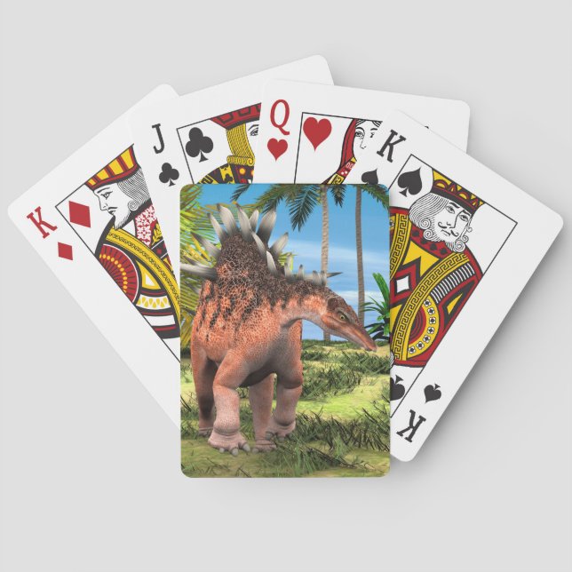 Dinosaur Kentrosaurus Spielkarten (Rückseite)