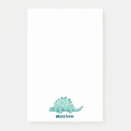 Dinosaur Kids Name Post-it Klebezettel