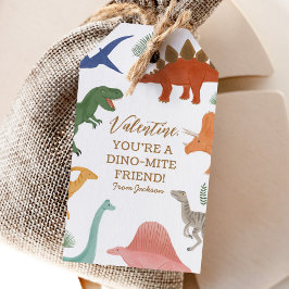 Dinosaur Kids Valentinstag Geschenkanhänger
