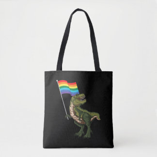 Dinosaur LGBT Gay Lesbian Transgender Nonbinary Tasche