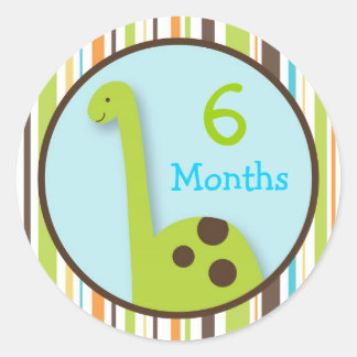 Dinosaur Lil Dino Monthly Meilenstein Stickers
