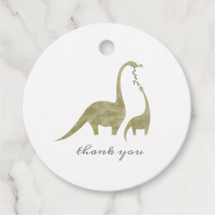 Dinosaur Mama Baby Shower Geschenkanhänger
