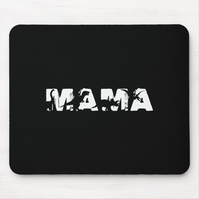 Dinosaur Mama Funny In Mother's Day For Mamasaurus Mousepad (Vorne)