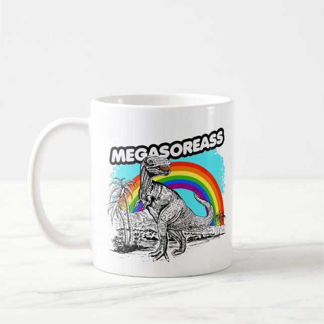 Dinosaur Megasoreass Kaffeetasse (Links)