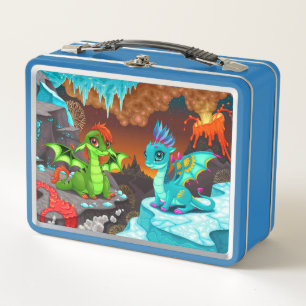 Dinosaur Metal Lunch Box