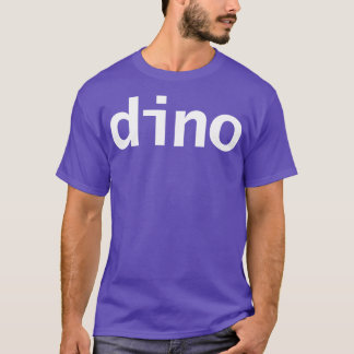 Dinosaur Minimal Typografie Dino T-Shirt