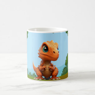 Dinosaur mit farbenfroher Vorgeschichte• Lustiger Kaffeetasse