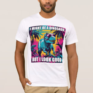 Dinosaur mit Sonnenbrille Lustiges T-Shirt – Prähi