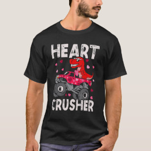 Dinosaur Monster Truck T Rex Valentines hört Tod T-Shirt