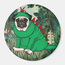Dinosaur-Mops Magnet
