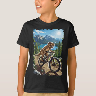Dinosaur Mountainbike-Tour durch den Waldweg  T-Shirt