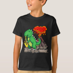 Dinosaur Music Lover Jazz Music Big Band Saxophon T-Shirt