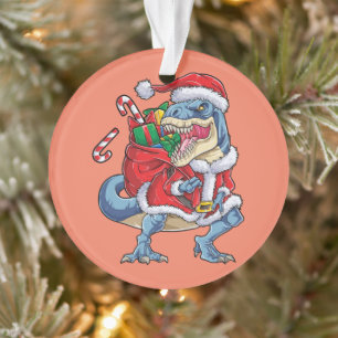Dinosaur Noël Père Noël T rex Garçons Hommes