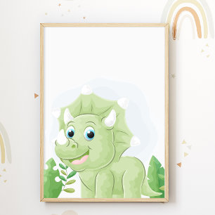 Dinosaur-Nursery-Poster Dino-Kinderzimmer-Druck Poster