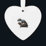 dinosaur on turtle Copy Ornament<br><div class="desc">dinosaur on turtle Copy</div>